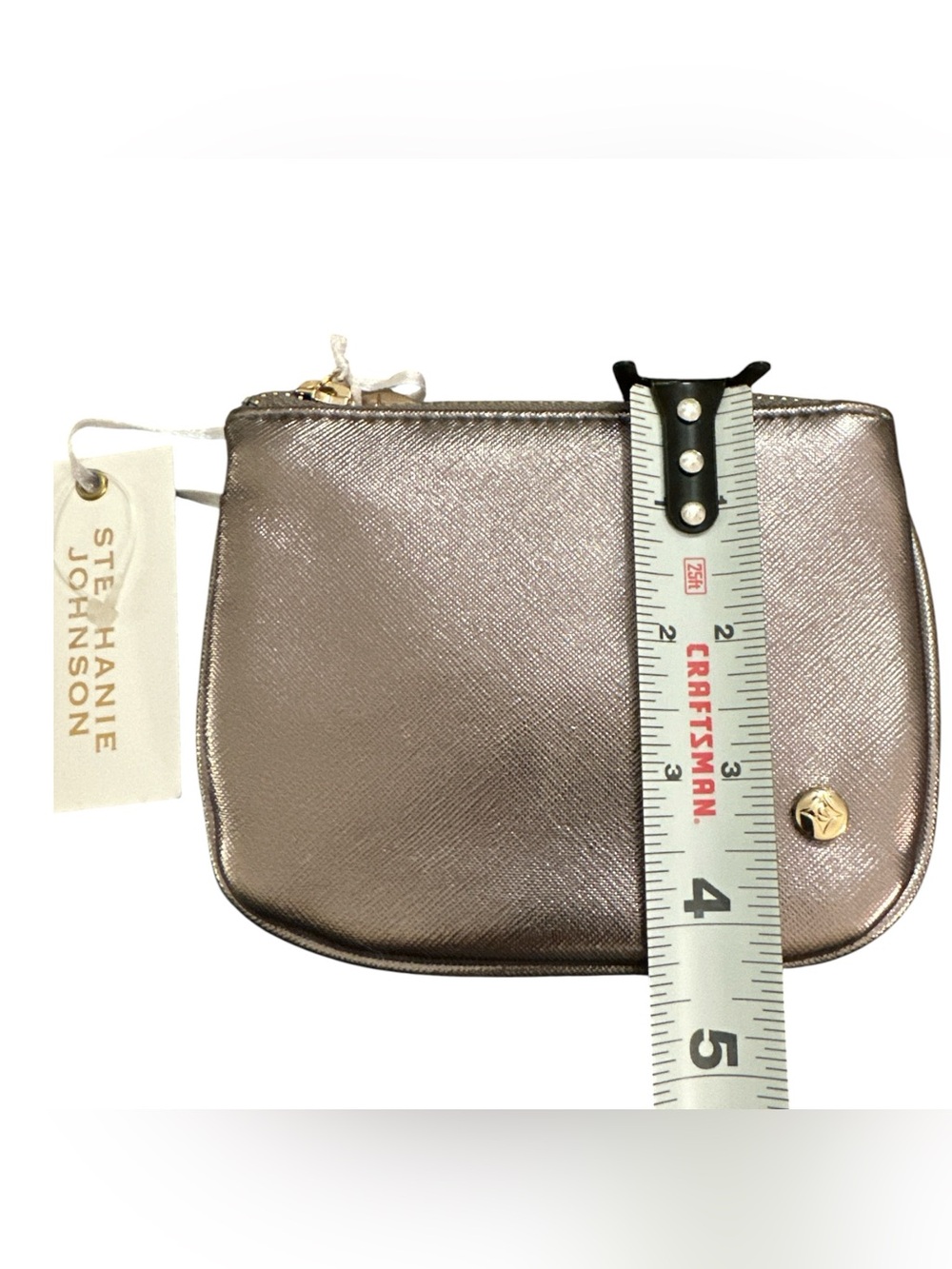 Stephanie Johnson Rose Gold Metallic Coin Purse Wallet NWT - Picture 4 of 5